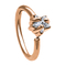 4mm Zircon Gem Nose Piercing Jewellery 18G Silver Star Septum Ring