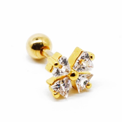 16G 8mm Ear Piercing Jewellery Gold Color 316 Stainless Steel