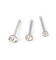 Shiny Colorful Crystals 316L surgical steel nose stud 20G 0.8mm