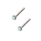 Surgical Stainless Steel Nose Stud Jewelery 20G 0.8mm White Opal Gem
