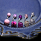 Acrylic Beads Double Belly Button Piercing Jewelry 14ga Rainbow Colors