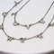 Letter Fashion Jewelry Necklaces Silver Double Chains Steel Color Hiphop Style