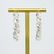 14k Gold Diamond Cartilage Earring Flat Back Gold Piercing Earring Silver Hoop