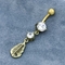 316 Stainless Steel Navel Belly Piercings 14ga gold body jewelry