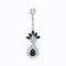 Clear Zircons Body Piercings Jewellery 14G Diamond Belly Ring