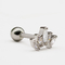 Zircon Gems Ear Piercing Jewellery 1.2mm 16G Silver Cartilage Stud