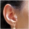 Flower Shape Ear Piercing Jewellery 316 Stainless steel Ear Cartilage Earrings 8mm