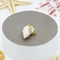 Heart Zircon Stones Nose Piercing Jewellery Gold Septum Clicker Hypoallergenic