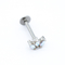 316 Stainless Steel Labret Piercing Jewelry 16G 8mm Long Bar Opal Labret Stud