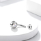 Double Clear Gems Women Titanium Belly Button Rings 14 Gauge 6mm