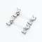 Clear Acrylic Bar Silver Nipple Piercing Jewelry Heart Zircon 14G 1.6mm