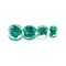 Green Flower Inside Ear Tunnels And Plugs 6mm Acrylic Plugs For Stretching