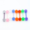 14G 16mm Cute Tongue Piercing Jewelry Exposy Gems Ball For Gift