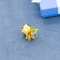 304 Steel Gold Flesh Ear Plug Tunnels Colorful Acrylic Gems 10mm