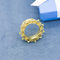 Gold Flesh Ear Plug Tunnels Lace Edge 10mm Gold Body Piercing Jewelry