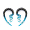 8mm 12mm Spiral Ear Tapers Pyrex Glass Pincher Septum Ring Earrings Extender