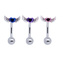 Purple Heart Gem 8mm Cool Eyebrow Piercing Jewelry For Guys Christmas Gifts