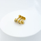 Labret Stud Lip Gold Plated Surgical Steel PIercing Jewelry 4pcs / Set With Zircons